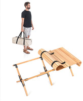 Table de camping pliable ultralégère, table de pique-nique portable, bureau de camping pour la randonnée, le trekking et les voyages