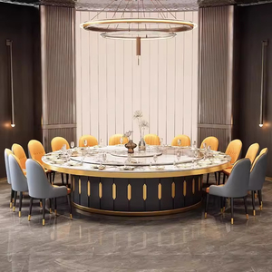 Grande <span class=keywords><strong>table</strong></span> tournante électrique moderne et luxueuse <span class=keywords><strong>pour</strong></span> les grandes familles ou les hôtels Capacité de 8 à 12 places assises - Product Image 3