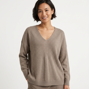Suéter de Punto con Cuello Alto para Mujer, Informal, de Invierno, Mezcla de Viscosa - Product Image 1
