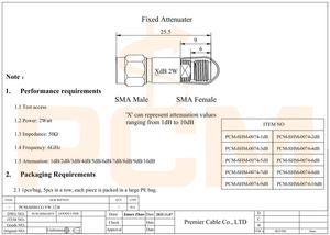Atenuador Fijo de 5dB, Conector SMA a <span class=keywords><strong>Jack</strong></span>, 2W, 50 ohmios, DC a 6GHz, para Antena RF, Instrumentos Electrónicos, Equipos de Comisiónamiento de Radio - Product Image 2