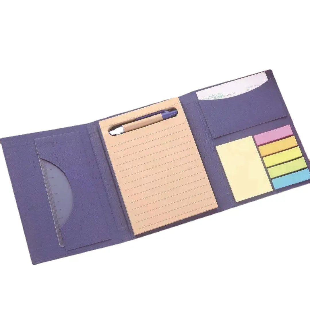 Kraft paper sticky note combination multi-functional note pad printing LOGO creative note pad factory