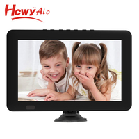 TV Mini portabel TV 12 Volt, baterai Digital DVB-T2 TV baterai 1500mah bawaan