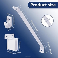Supports de fixation pour étagères métalliques STG, style européen et américain moderne, 12 pouces, pour étagères de placard et armoire