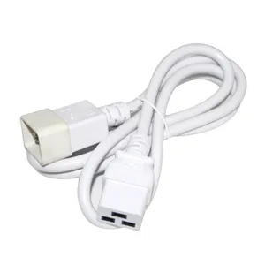 1,8 M C19 C20 de extensión de enchufe Cable de alimentación servidor UPS Cable de alimentación PDU de C19 hembra a C20 hombre 16A 250V 3X1.5Mm cuadrado de alimentación de alambre