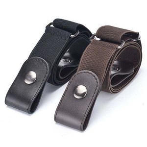 Nouvelle <span class=keywords><strong>ceinture</strong></span> invisible en tissu <span class=keywords><strong>élastique</strong></span> pour hommes et femmes Koonong, <span class=keywords><strong>sans</strong></span> <span class=keywords><strong>boucle</strong></span>, design extensible, 80-100 cm - Product Image 5