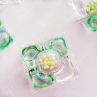 CleanBee Oem produk baru 5 1 Laundry Pods sekali pakai lembut aroma Super membersihkan deterjen bola Gel kapsul untuk pakaian
