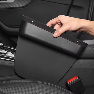 Organisateur de voiture multifonctionnel en PU de haute qualité Boîte de rangement universelle pour siège de voiture avec sac cousu pour coffre de voiture - Product Image 4