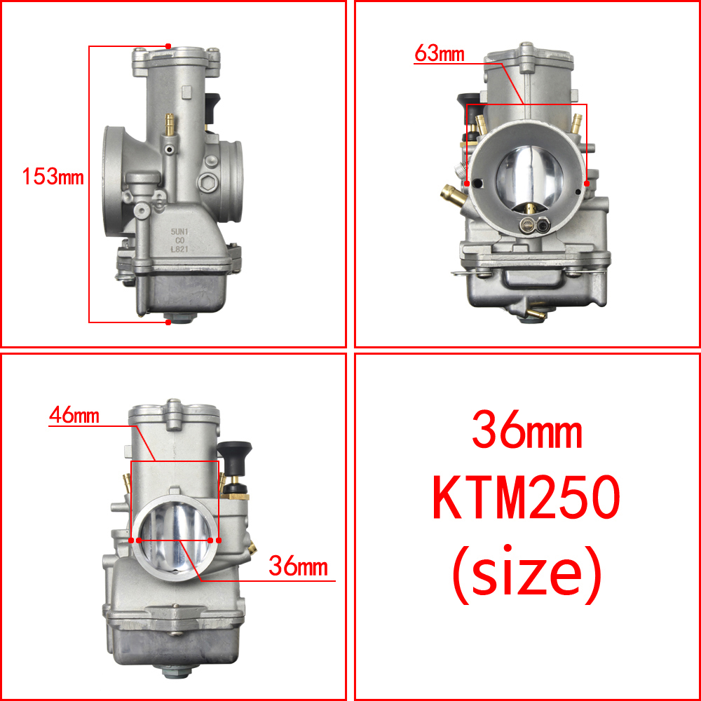 Carburetor 55431001244 16100-KZ3-L32 for 2017 KTM & Honda CR250