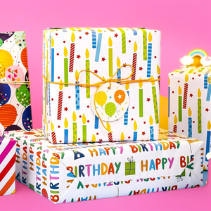 Cao cấp sang trọng có thể tái chế gói giấy nghệ thuật cuộn cho Giày Kẹo & đồ chơi bán lẻ hiển thị & gói quà - Product Image 4