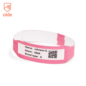 Benutzer definierte Party Papier Armbänder Synthetisches Papier Armband Barcode Armband Krankenhaus Patienten ID Armbänder Werbe armband