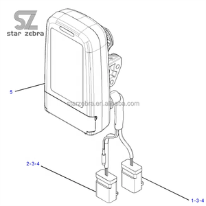 Parti per escavatore ZEBRA stellato <span class=keywords><strong>320d</strong></span> Monitor 2602193 260-2193 per Caterpillar Displey Para Monitor <span class=keywords><strong>320d</strong></span> - Product Image 4