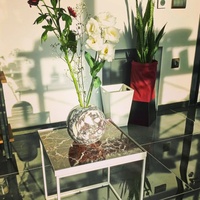 Luxe Calacatta alto marbre Vase boule en forme de pierre naturelle ornement élégant concepteur maison Accent salon décoration