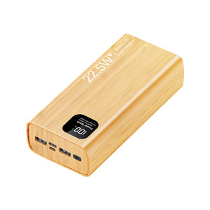 พาวเวอร์แบงค์ลายไม้ไผ่ 30000mAh 22.5W หน้าจอดิจิตอล ไฟคู่ พร้อมไฟฉาย LED - Product Image 2