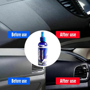 NIKO 100ml Agent de rénovation pour pièces plastiques, Cire de rénovation pour intérieur automobile, Revêtement de cire, Nettoyant et polisseur pour plastiques de voiture, Haute brillance S6O9 - Product Image 1