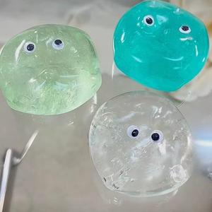 CHENXI Populaire Jouet anti-stress souple en TPR, 5,5 cm, transparent, en forme de cube de glace, bonbon gommeux à la maltose, pour les 8-13 ans - Product Image 3