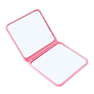Portable makeup <b>mirror</b>, dressing <b>mirror</b>, princess <b>mirror</b>, foldable, portable, trendy, simple, mini double-sided <b>square</b> <b>mirror</b> - Product Image 5