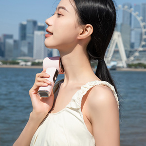 Shenzhen Factory Hot Sell Cold Compress <b>Fan</b> 3000mAh Ice Cooling <b>Mini</b> Portable Foldable Outdoor Wearable Handheld Hook <b>USB</b> - Product Image 4