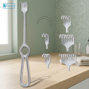 Écarteur chirurgical en acier inoxydable, instrument de chirurgie générale manuel, classe I, certifié CE ISO 2015, 22 cm, F8-158 - Product Image 3