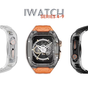 Étui de <span class=keywords><strong>protection</strong></span> complet transparent de luxe Kit Mod étui de <span class=keywords><strong>protection</strong></span> modifié TUP sangle pour <span class=keywords><strong>Apple</strong></span> <span class=keywords><strong>Watch</strong></span> 9/<span class=keywords><strong>8</strong></span>/7/6/ SE44/45mm 49mm - Product Image 2