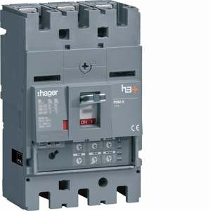 HHT160JR Personalizzabile con interruttore automatico scatolato Hagers H3+ P250 LSI 3P 25kA 160A - Product Image 1