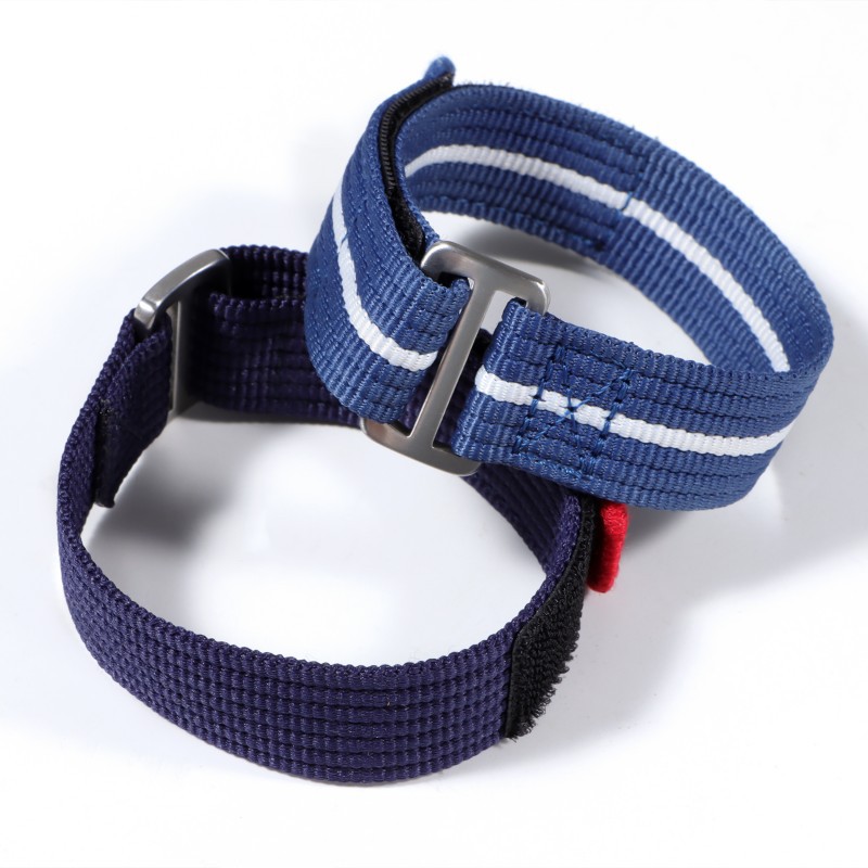 Wholesale Classic One Piece Hook and Loop 22mm Watch Straps 20mm Nylon Watch Bracelet