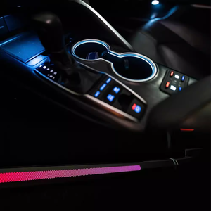 SJC Auto 64 couleurs Lumière d'ambiance pour <span class=keywords><strong>Toyota</strong></span> 8ème Camry 2018-2023 LHD/RHD Kit de lumière d'ambiance intérieure de voiture LED de haute qualité - Product Image 2