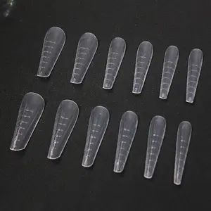 120pcs Sharp Nail Acrylic Tips In Box Full Cover Finger Nails Artificial Full Cover Fingernail For Lady