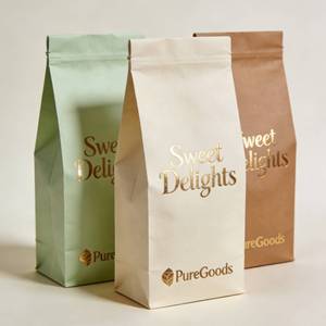 Sachets Doypack Personnalisés en Papier Kraft avec Fenêtre – Emballage Durable pour Barres Granola et <span class=keywords><strong>Muesli</strong></span> (Vente en Gros) - Product Image 6