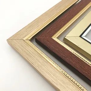 Ornate Decorative Cheap Small Picture Frames Plastic Wholesale PS Moulding Korea for Wall Art Carton Box Environment Friendly