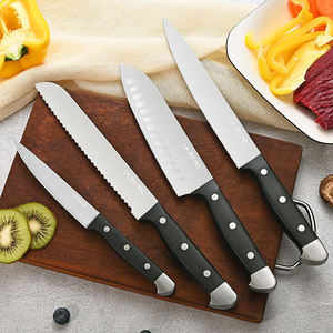 Bộ dao bếp chuyên nghiệp 22 món bằng thép không gỉ, kèm thớt gỗ - Product Image 4
