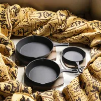 <strong>Best</strong>-<strong>selling</strong> Cookware Pre-seasoned <strong>Cast</strong> <strong>Iron</strong> Frying Pan Skillet <strong>Set</strong> with Three Size for Choose