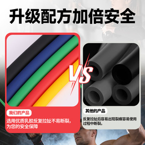 เชือกออกกำลังกายแบบยืดหยุ่น Zhongxin สำหรับฝึกความแข็งแรงของแขน อุปกรณ์ออกกำลังกายแบบมัลติฟังก์ชั่นสำหรับการออกกำลังกายทั่วร่างกาย โยคะ และการยืดกล้ามเนื้อ - Product Image 2