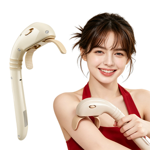 Masseur universel compact pour le cou et les épaules, double tête, léger, Shiatsu, avec poignée allongée, pour massage manuel - Product Image 1