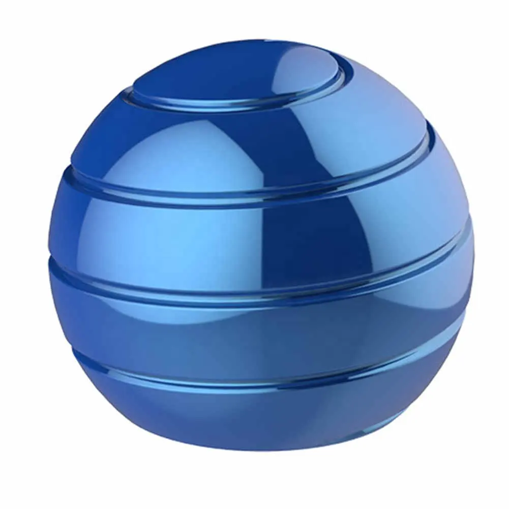 De Metal cinética dedo giroscopio adultos óptico de descompresión de juguete de Gyro Spinning Tops ilusión fluye niños escritorio bola
