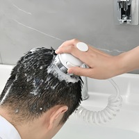 Douche à main portable pour animaux de compagnie avec brosse de massage, peigne et jet de pluie pour salle de bain