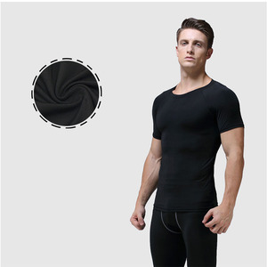 Commercio all'ingrosso Dryfit Athletic Running abbigliamento sportivo compressione palestra abbigliamento <span class=keywords><strong>Fitness</strong></span> muscolare da <span class=keywords><strong>uomo</strong></span> maglietta in fibra di bambù magliette - Product Image 4