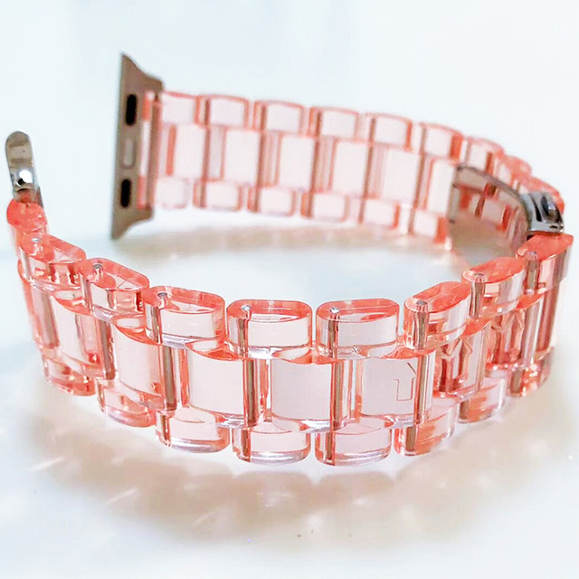 CM Resin Watch Bands,Fashion Tortoise Resin Watch Band for Apple Watch Series SE9/8/7/6/5/4/3/2/1 for Women Men