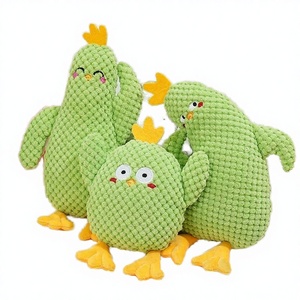 Jouet à mâcher pour chien en peluche verte, couineur interactif, résistant aux morsures, pour l'entraînement des chiots, fournitures pour animaux de compagnie - Product Image 2