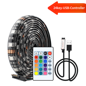 <span class=keywords><strong>Amazon</strong></span> superventas USB luz DC5V TV luz trasera SMD5050 1M 2M 3M 4M Flexible <span class=keywords><strong>impermeable</strong></span> RGB USB luz de tira - Product Image 3