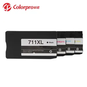 批发 Colorpro 711 XL reman 墨盒用于 DesignJet T120 T520 打印机 711 墨盒