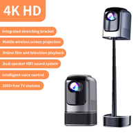 Projecteur TS-1 Android 11 4K PRO 1200lm Full HD 2.4/5G WIFI et BT 140-130 pouces Home Cinema 1080P Mise au point manuelle