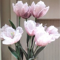 Ensembles de fleurs artificielles géantes en tulipes très vendues, fleurs artificielles en mousse EVA pour la décoration de fête