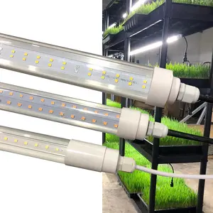 גינה אנכית לגדל אור led צמח רצועת אור פיתולמפות t8 ספקטרום 6000k 5000k