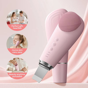 Brosse nettoyante faciale en silicone rechargeable 2 en 1 - Étanche IPX7 Nettoyage en profondeur des pores et élimination des points noirs pour le soin de la peau - Product Image 1