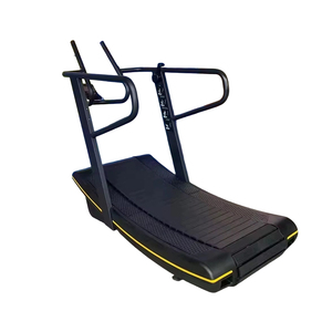 Tapis roulant courbé non motorisé à résistance auto-générée, machine de course mécanique sans moteur pour entraînement <span class=keywords><strong>cardio</strong></span> en salle de sport - Product Image 1