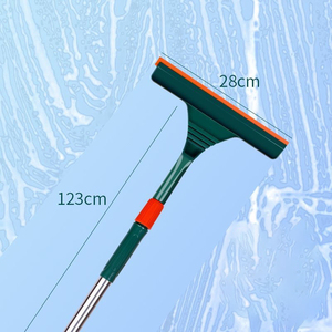 Outils de nettoyage de vitres 2 en 1 à double <span class=keywords><strong>lame</strong></span> latérale Raclette de douche en caoutchouc à usage multiple pour miroir en verre Raclette de fenêtre - Product Image 2