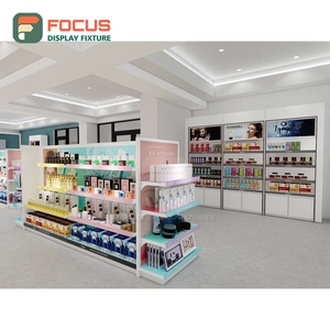 Custom Retail Project Tempered Glass Wall Display Vendor Beauty Retail Design - Product Image 6