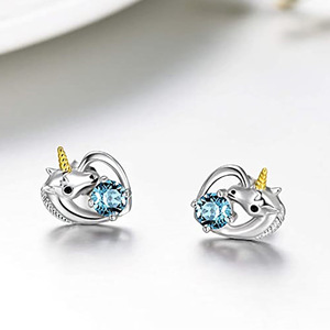 Orecchini Creativi a Forma di Unicorno per Donne, Design Animale Carino, Gioielli Versatili alla Moda - Product Image 3