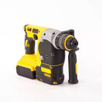 Perceuse-visseuse sans fil 4-en-1 améliorée, robuste, en acier inoxydable jaune, avec batterie au lithium, portable, pour la vente en gros