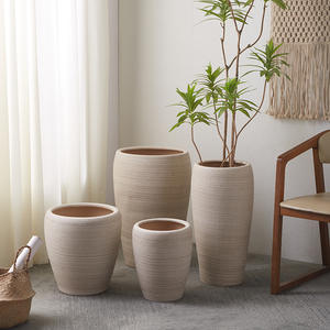 Recién llegado directo de fábrica: maceta de cerámica extragrande con amplia apertura para el hogar, sala de estar, decoración de plantas verdes - Product Image 4